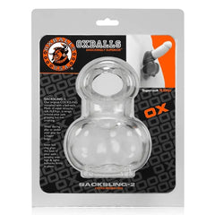 Sacksling-2 cocksling ballbag in retail packaging showing product details and brand logo