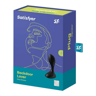 Satisfyer Backdoor Lover Anal Plug Vibrator Black - Dreamy Desire