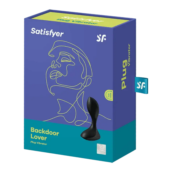 Satisfyer Backdoor Lover Anal Plug Vibrator Black - Dreamy Desire