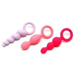 Satisfyer Booty Call Plugs - Colored 3 Piece Plug Set - Dreamy Desire
