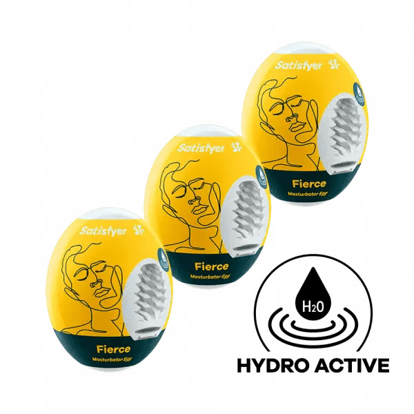 Satisfyer Fierce Yellow Masturbator Egg Set (3 pieces) - Dreamy Desire