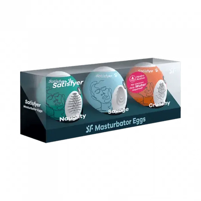 Satisfyer Masturbator Egg 3-Piece Set - Dreamy Desire