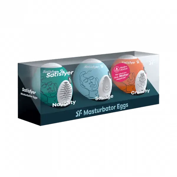 Satisfyer Masturbator Egg 3-Piece Set - Dreamy Desire