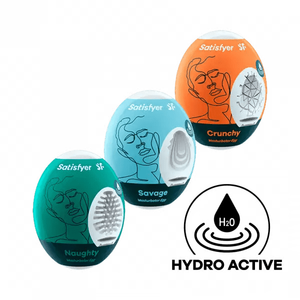 Satisfyer Masturbator Egg 3-Piece Set - Dreamy Desire