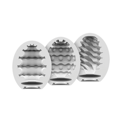 Satisfyer Masturbator Egg 3er Set (Riffle, Bubble, Fierce) - Dreamy Desire