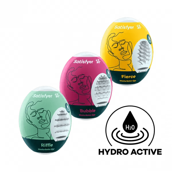 Satisfyer Masturbator Egg 3er Set (Riffle, Bubble, Fierce) - Dreamy Desire
