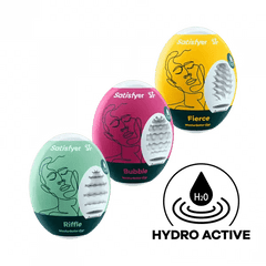 Satisfyer Masturbator Egg 3er Set (Riffle, Bubble, Fierce) - Dreamy Desire