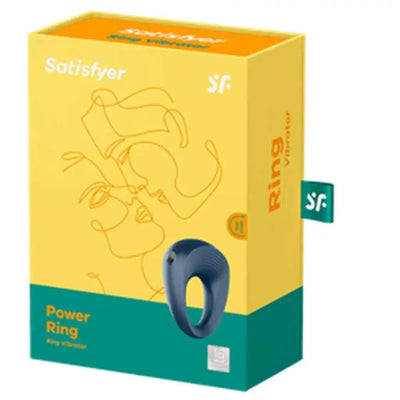 Satisfyer Power Ring Cock Ring (Dark Blue) | Vibrating Penis Ring - Dreamy Desire