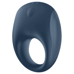 Satisfyer Strong One Cock Ring - Vibrating Penis Ring (Blue) - Dreamy Desire