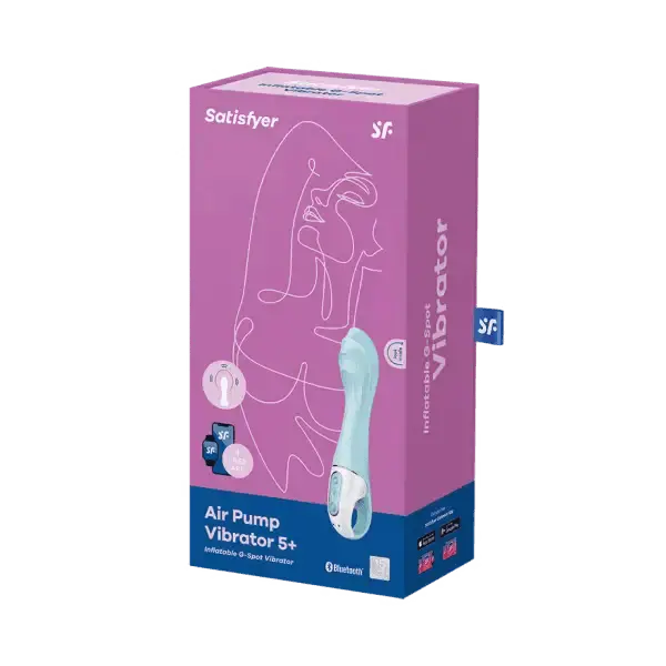 Satisfyer Blue Air Pump Vibrator 5+ - Dreamy Desire