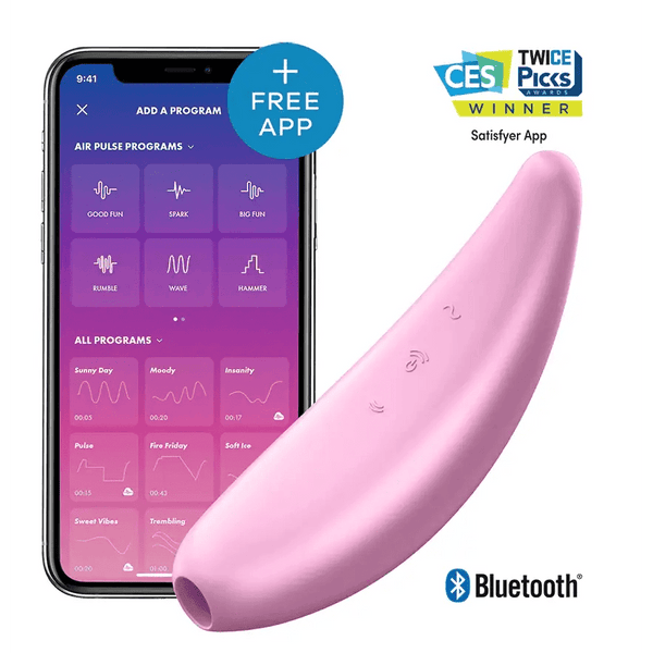 Satisfyer Curvy 3+ Pink Stimulator - Dreamy Desire