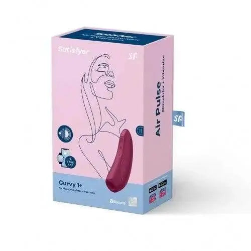 Satisfyer Dark Red Curvy 1+ Stimulator - Dreamy Desire