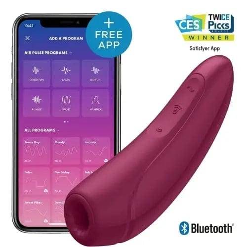 Satisfyer Dark Red Curvy 1+ Stimulator - Dreamy Desire