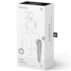 Satisfyer High Fashion Silver Air Pulse Stimulator - Dreamy Desire