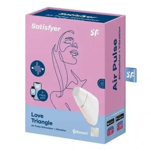 Satisfyer Love Triangle - Air Pulse Stimulator White - Dreamy Desire