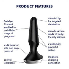 Satisfyer Plug-ilicious 2 Vibrator - Anal Vibrating Plug with App Control - Dreamy Desire