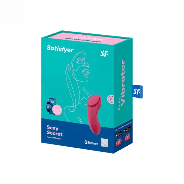 Satisfyer Sexy Secret Panty Vibrator in Wine Red - Dreamy Desire