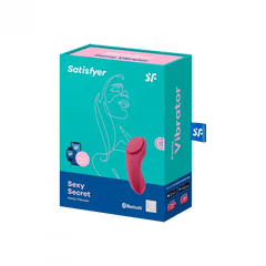 Satisfyer Sexy Secret Panty Vibrator in Wine Red - Dreamy Desire