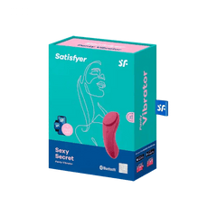 Satisfyer Sexy Secret Panty Vibrator in Wine Red - Dreamy Desire