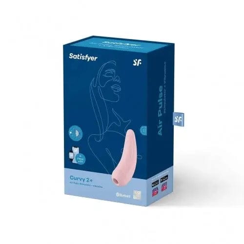 Satisfyer Vibrators Satisfyer Curvy 2+ Vibrator | Pink Air-Pulse Clitoris Stimulator