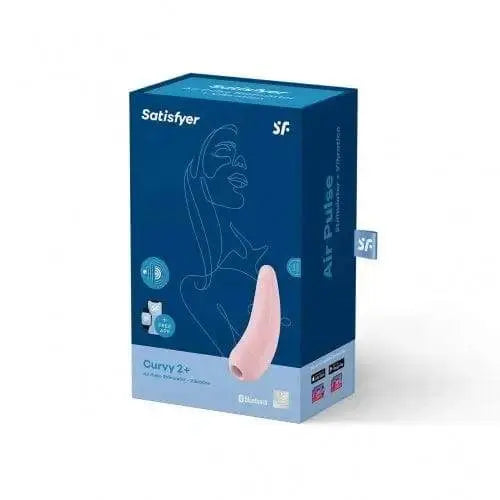 Satisfyer Curvy 2+ Vibrator | Pink Air-Pulse Clitoris Stimulator - Dreamy Desire
