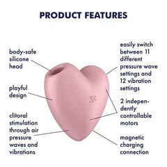 Satisfyer Cutie Heart Clitoral Stimulator - Dreamy Desire