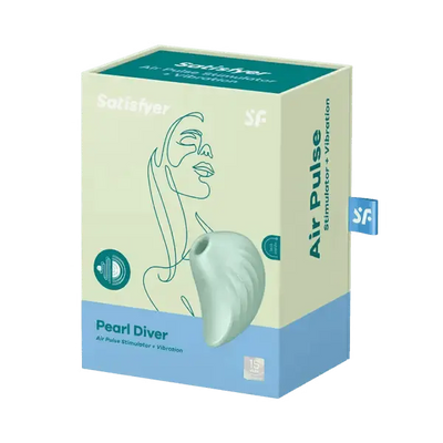 Satisfyer Pearl Diver - Air Pulse Stimulator (Mint) - Dreamy Desire