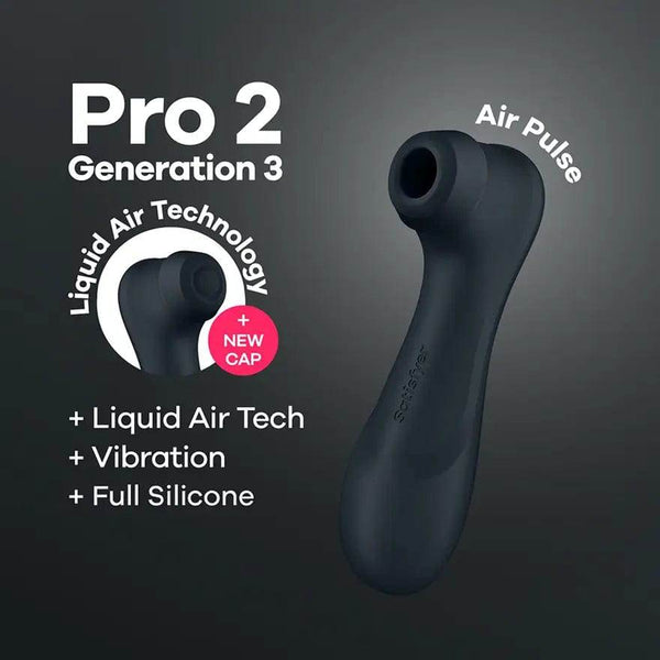 Satisfyer Pro 2 Gen 3 - Clitoral Stimulator (Dark Grey) - Dreamy Desire