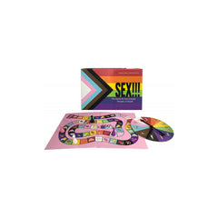SEX!!! board game by Kheper Games with spinner, game board, and pride flag box