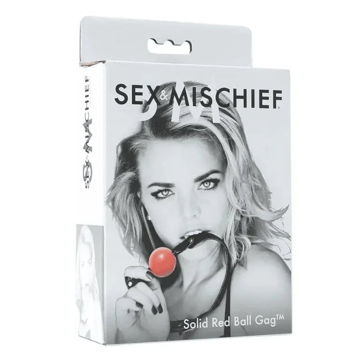 Sportsheets Sex & Mischief Solid Red Ball Gag - Dreamy Desire