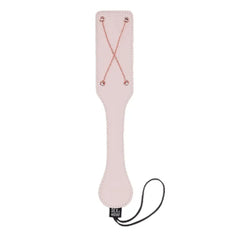Sex & Mischief Peaches n CreaMe Chain Impressions Paddle in blush pink with rose gold chain detail