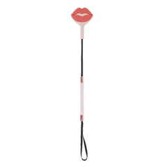 Sex & Mischief Peaches n CreaMe Kiss Crop with red lips paddle top and pink handle