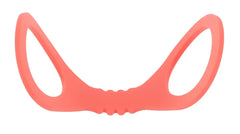 Sex & Mischief silicone cuffs stretched open, highlighting flexible figure-eight form