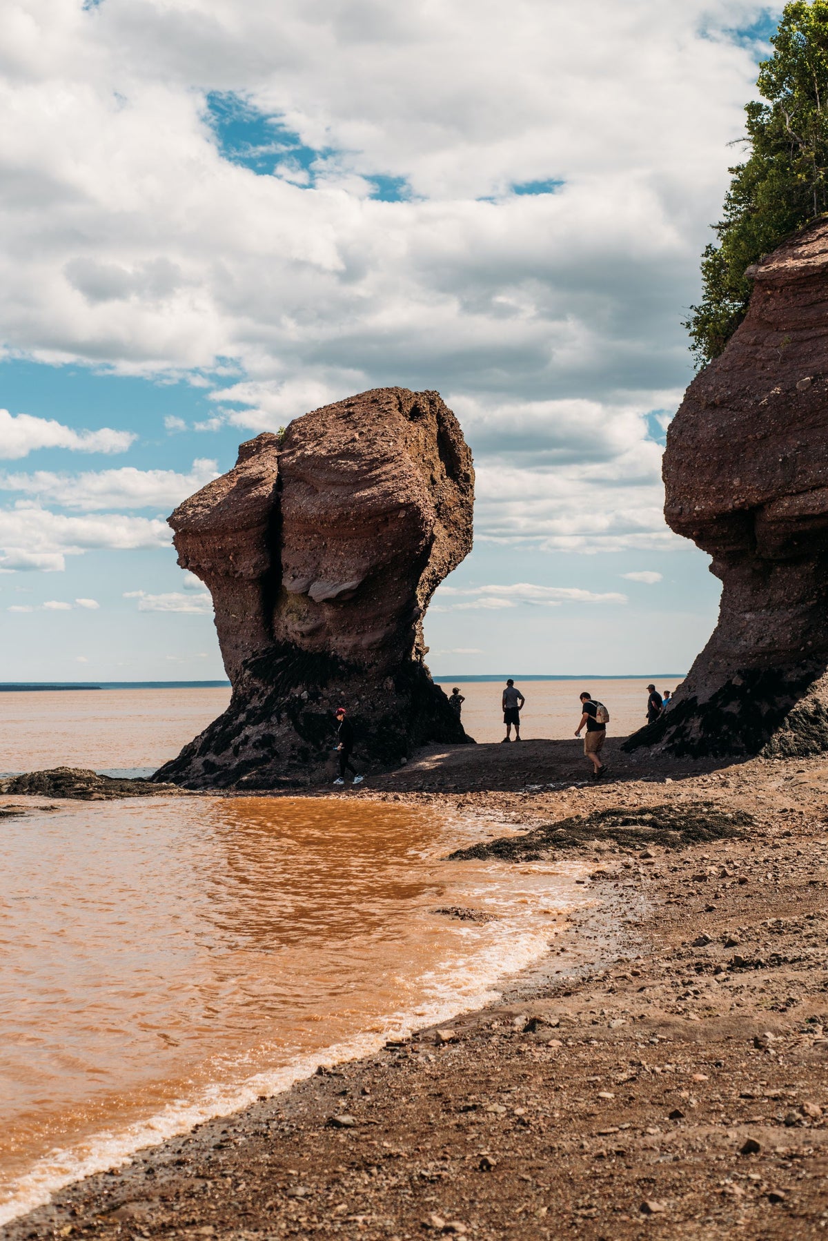 Hopewell Rocks on the Bay of Fundy, southeast of Moncton