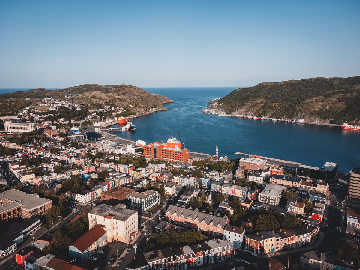 View over St. John's and its harbour, Newfoundland