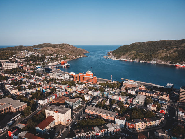 View over St. John's and its harbour, Newfoundland