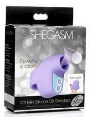 Shegasm Mini by Inmi retail box highlighting 12X suction patterns and 5-year warranty