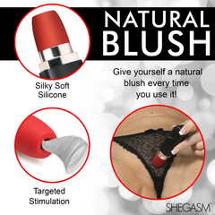 Shegasm Pocket Pucker silky soft silicone tip close-up with targeted air stimulation detail shown