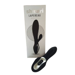 Shibari Lapereau wireless rabbit vibe beside its box, showing the remote control base detail
