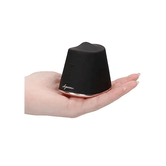 Shots Elegance: Dazzling Black Rotating & Vibrating Clitoral Stimulator - Dreamy Desire