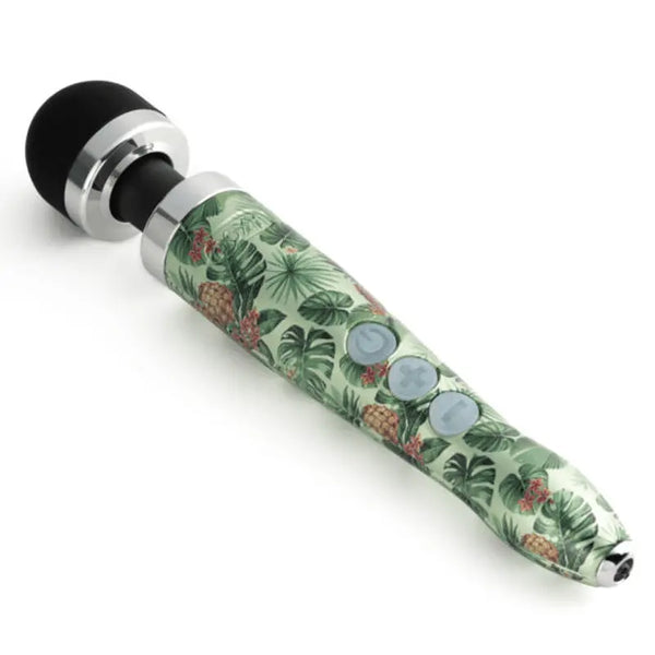 Side angle of the Die Cast 3R wand vibrator highlighting three control buttons