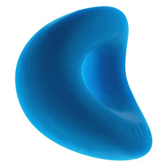 Side angle of FORM cock ring showing curved, flexible silicone construction