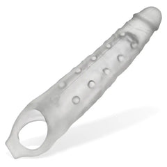 Side angle of Oxballs Snake sheath with textured nubs and integrated ball loop