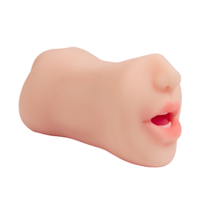 Side view of the Höm Triple Stroker highlighting the realistic oral opening detail
