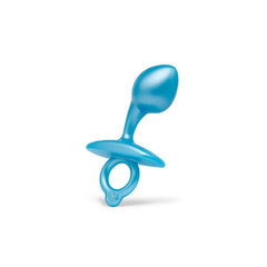 Side profile of b-Vibe Bulb plug upright displaying tapered bulb and ring base