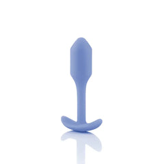 Side profile of b-Vibe Snug Plug 1 highlighting slim neck and flared safety base