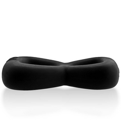 Side profile of Boomerang double cock ring showing the cushioned, rounded cross-section