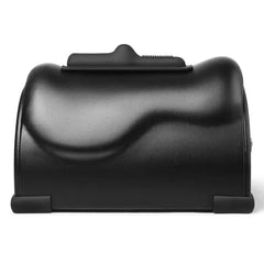 Side profile of Cowgirl Premium Sex Machine highlighting contoured black faux-leather body