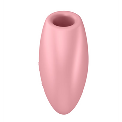 Side profile view of the Cutie Heart showing oval base, air-pulse nozzle, and small control buttons