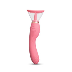 Side profile of Le Wand Lick highlighting textured silicone shaft and suction head